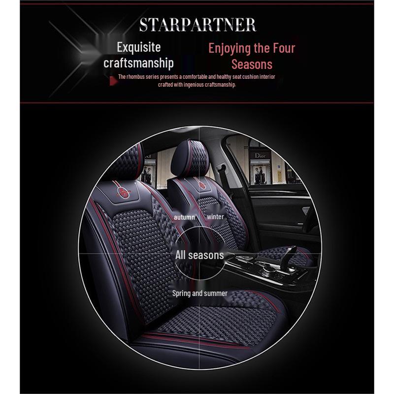 Volkswagen Ice Silk Car Seat Cover: Universal, Full Surround, All-Season Cushion