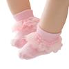 0-12 Monate Neugeborenes Baby Baumwollsocke Spitze Prinzessin gekämmte Baumwollsocken für Mädchen Sommer Frühling Säugling Baby Rüschen Kurze Socken