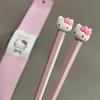 Anime Hello Kitty Melody Cinnamoroll Alloy Chopsticks Kt Cat New Meal-Sharing Special Non-Slip Couple Style Chopsticks Gifts