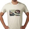Erschaffung Adams Michelangelo Buonarroti klassische Kunst Sixtinische Kapelle berühmtes T-Shirt