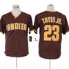 San Diego Padres Fan Fotbalový dres Unisex Vyšívaný Sportovní Top Pruhovaný Design Bavlněná Směs Podzimní Oblečení