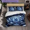 Set Biancheria da Letto Chelsea FC Modello 3 Pezzi Morbida Copripiumino in Microfibra con Federe per Camera da Letto