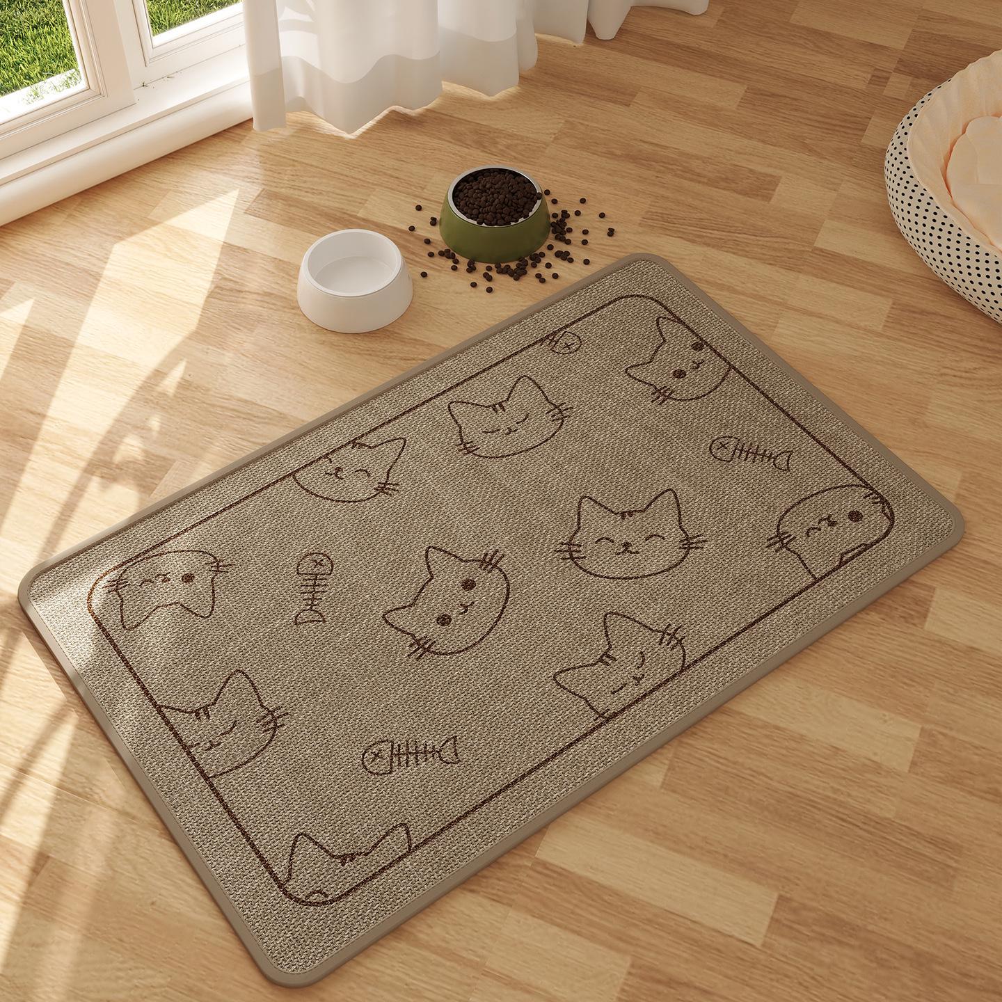 

Pet Quick-Dry Non-Slip Mat: Imitation Linen, Absorbent & Fast-Drying - Ideal for Cats & Dogs, Cages, or Platforms 40 x 60 cm