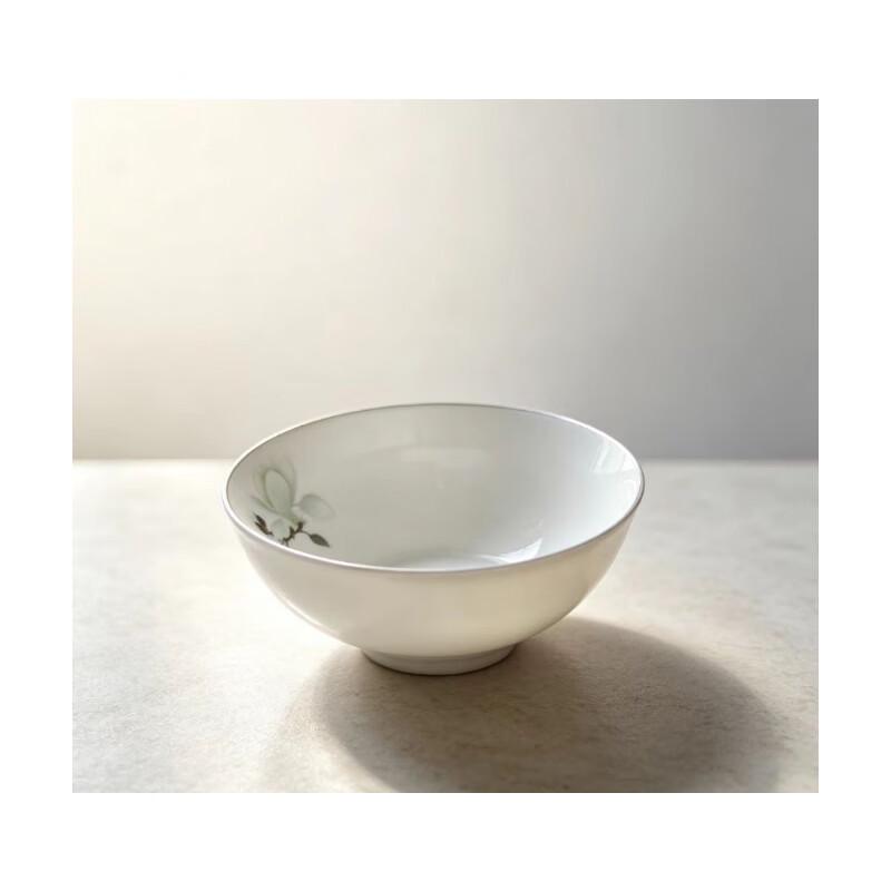PYTHONIC 4.5-inch White Porcelain Rice and Soup Bowl