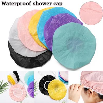 Couleur Fournitures de Salle de Bain Produit de Salon Chapeau de Bain Chapeaux Imperméables Bande Élastique Protection des Cheveux