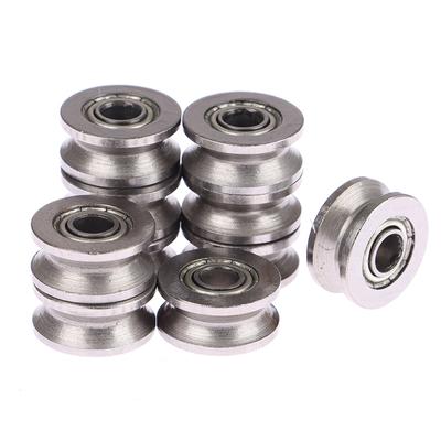 10Pcs V624zz 4x13x6mm V Groove Sealed Ball Bearing Guide Track Roller Bearing V624 Embroidery Machine Bearing