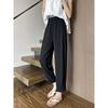 Women's Ice Silk Harem Pants: Summer 2025 High-Waist, Petite, Nine-Point, Casual Cigarette Style