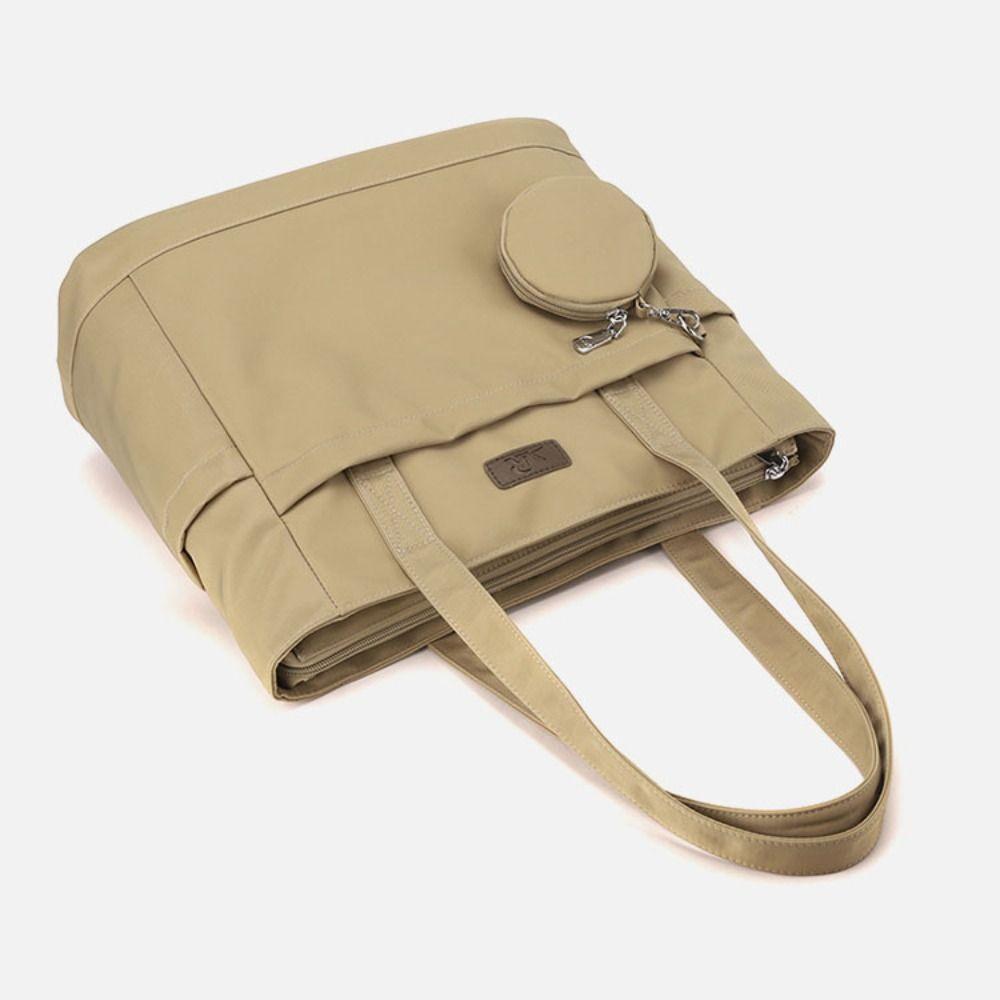 Large Capacity Nylon Cloth Shoulder Bag Versatile Commuting Handbag Casual Canvas Tote Bag Girls