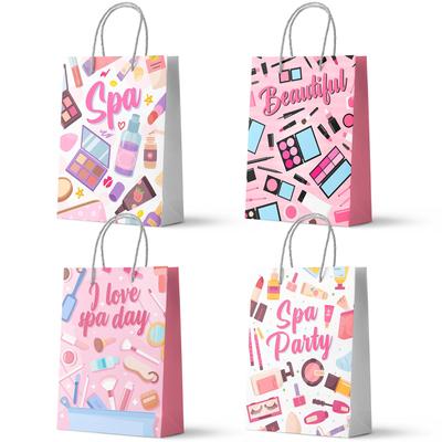 Spa Party Favor Bags, 24pcs Spa Party Gift Bags Spa Party Goodie Bags Spa Party Bags for Makeup Party Decorations Spa Theme Party Bags