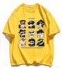 Summer  Crayon Shin Chan Print Cartoon T-shirt Parent-child Matching Outfits For Kids And Adults