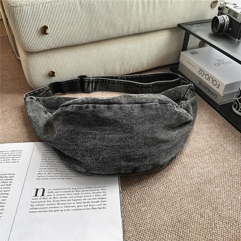 Crossbody Bag Women's Bag Large Capacity Shoulder Bag Commuter Denim Bag