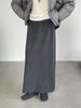 Taoguan Korean Elegant Thick Knit Midi Skirt, Women's Winter Slimming A-line Long Skirt YL718