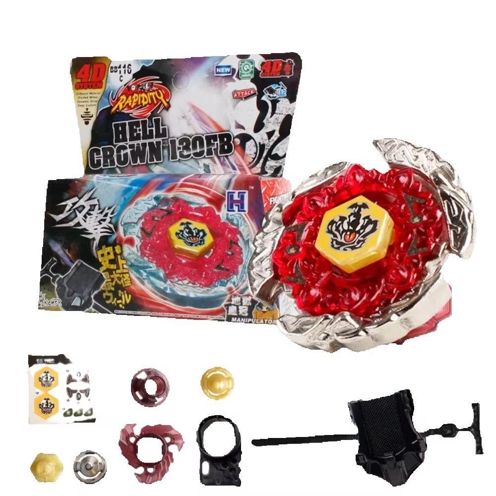 Takara Tomy 4D Metal Fusion Spinning Top Set With Launcher, Battling Gyro Toy, Interactive Gift (Random Parts)