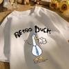 Retro Duck We Are A Creative T Shirt Unisex Summer All-Match Tee O-Neck Fashion Short Sleeve Cotton Loose Unisex Colour T-Shirts