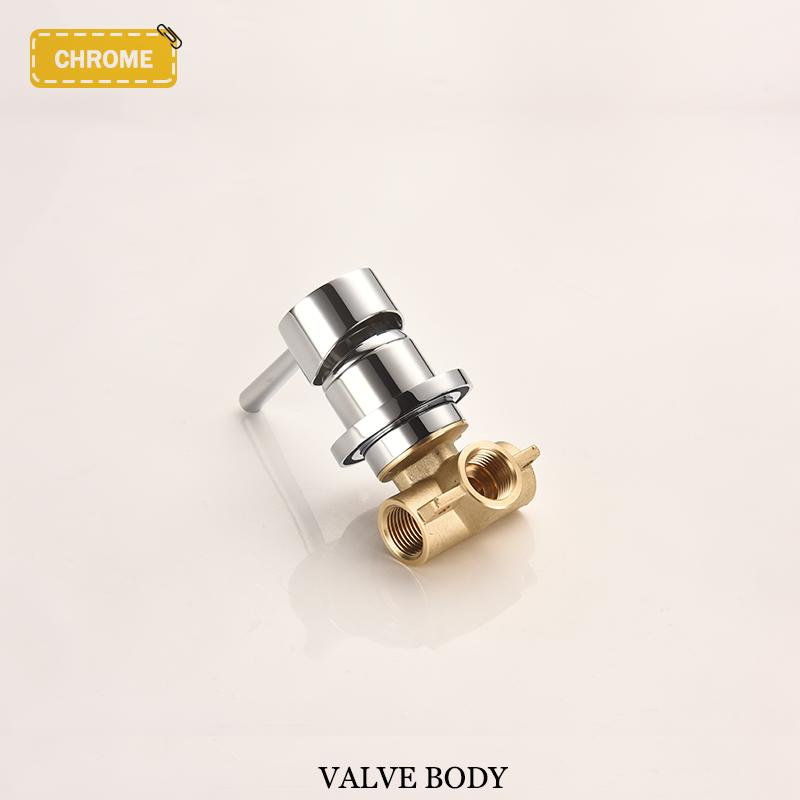 Chromová nástěnná nastavitelná zvedací tyč s 3-funkční ruční sprchou Mosazný ventil pro teplou a studenou směšovací armaturu Koupelnová sprchová sada