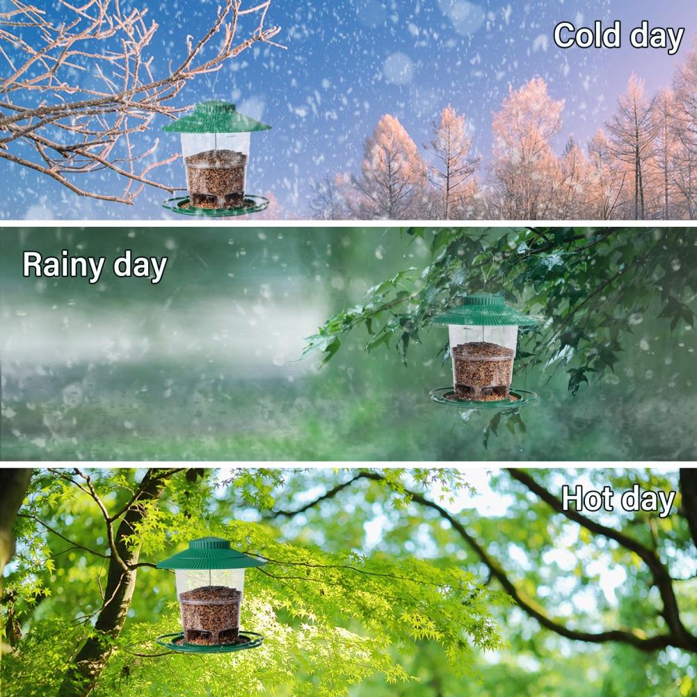 Foldable Bird Feeders for Outside Portable Proof Birds Feeder Hanging Bird Feeder for Garden