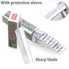 10/20/50pcs Eyebrow Blades Stainless Steel Microblading Eye Brow Trimmer Face Hair Remover Replaceable Razor Makeup Beauty Tools