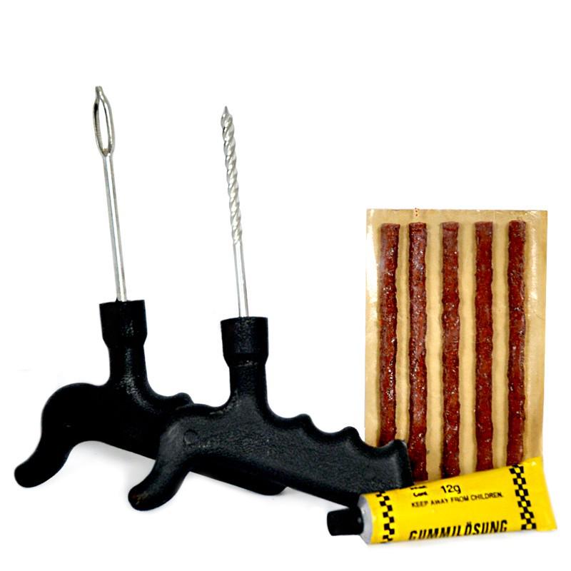 Multi-Use Electric Vehicle Tire Repair Kit with Strips & Glue