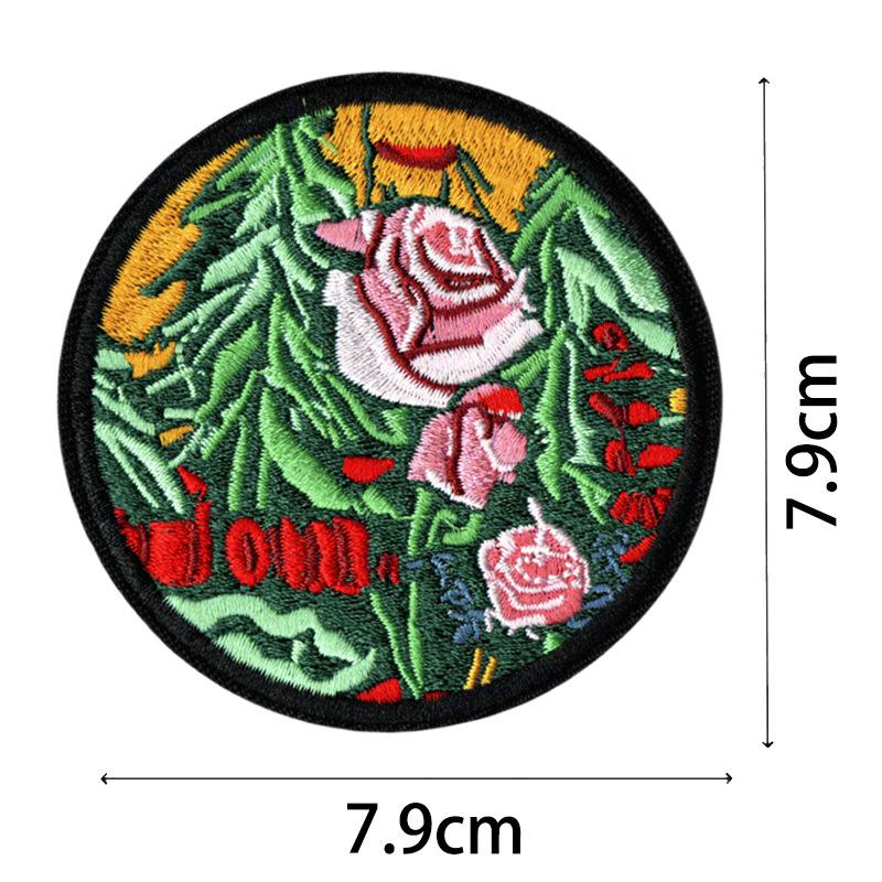 Cool Embroidered Motorcycle Suit Patches: European & American Academic Style Appliques