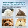 Dogs Cats 2 In 1 Grooming Kit Pet Hair Trimmer  with LED & UV Light, Waterproof Electric Shaver