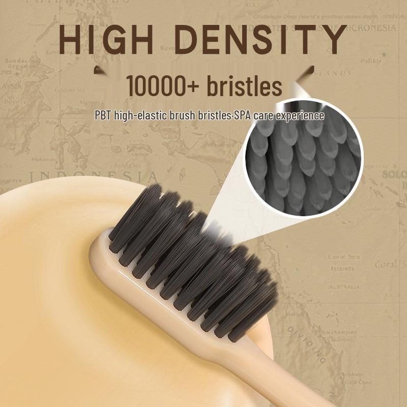 6-Piece Soft Bristle Toothbrush Gift Set - Luxurious, Wide-Head Design for Adults, Couples, and Students