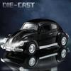 1:18 Beetle Alloy Classic Car Model Diecasts Metal Vehicles Car Model High Simulation Sound Light Collection Childrens Toys Gift