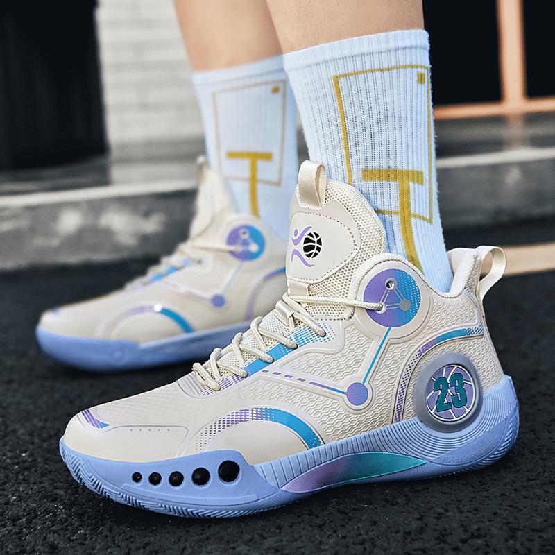 High-top basketball shoes for men and women, autumn and winter students, youth games, sports shoes, professional actual combat shoes