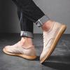 2025 New Men Business Casual Leather Shoes Work Outdoor Soft Soled Non Slip Brogue Shoes  Suede Leather Designer Flats