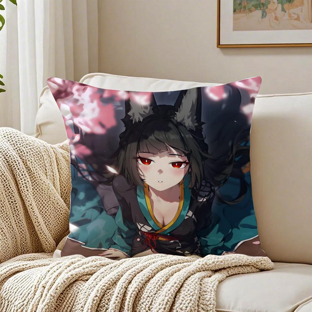 Futuristic Action Chinese Game ZZenless Zone Zero Cushion Cover Pillowcase Antidustmite living Room Sofa Decor Cushion Room