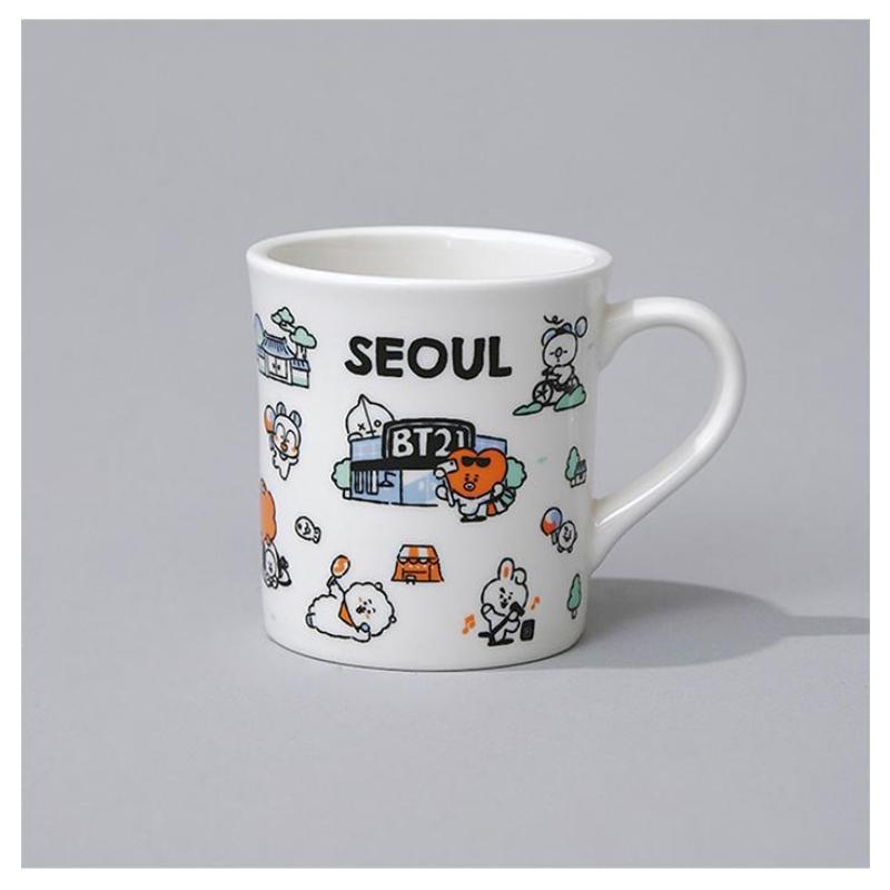 BT21 Seoul Edition Ceramic Mug Cup Korean Style Character Mug 340ml