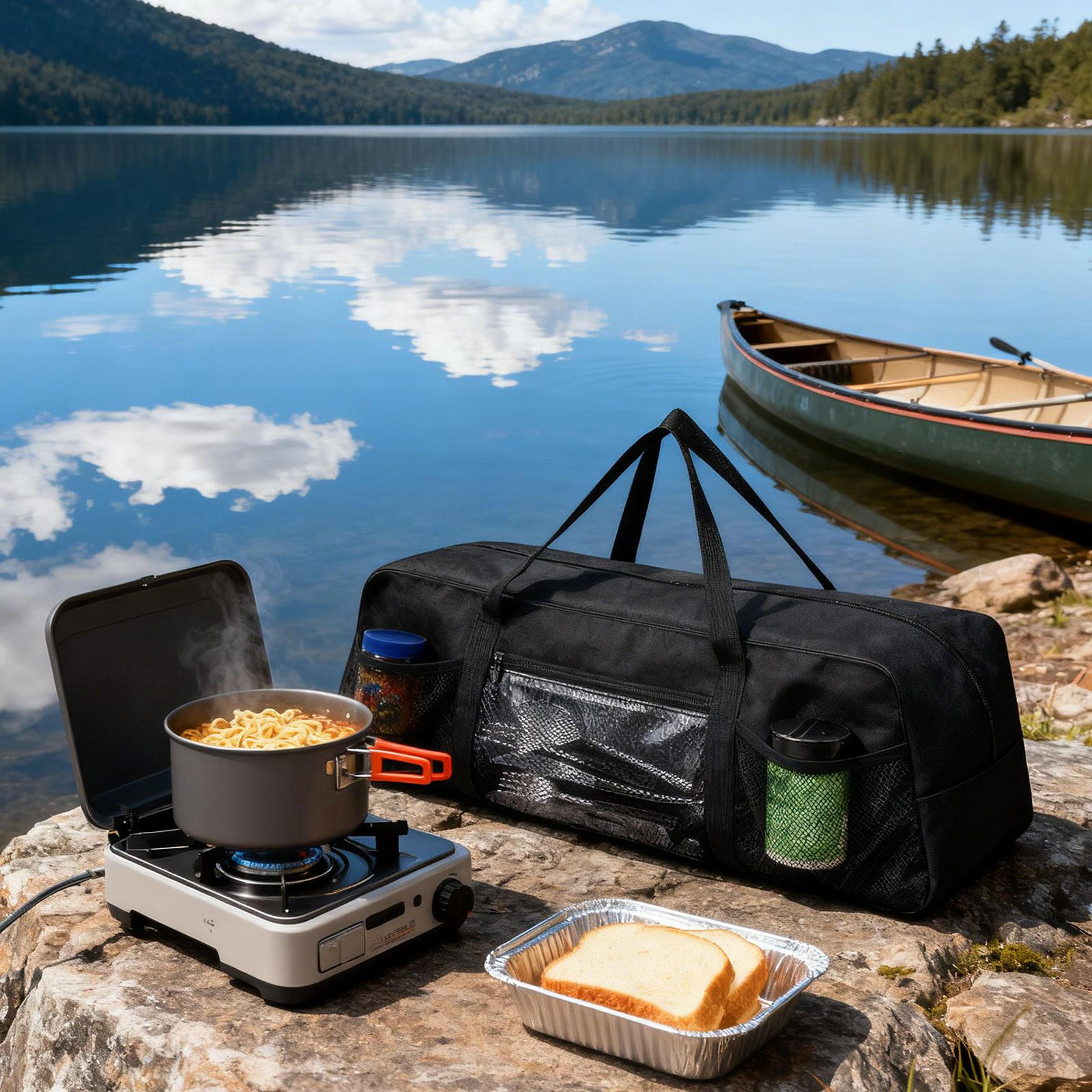 

Sturdy Grill Tool Bag Heavy Duty Easy to Carry Utensil Storage for Outdoor Barbecue Car