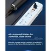Electric Shaver with Intelligent High-power LCD Display, Rechargeable, Full-body Water-washable Beard Trimmer