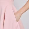 J.JANE Front Zipper Double Flare Dress (Pink)