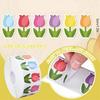 Gift Sticker Tulips Sticker Flowers Sticker Labels Lovely Decorative Sticker Reward Sticker Scrapbook Sticker