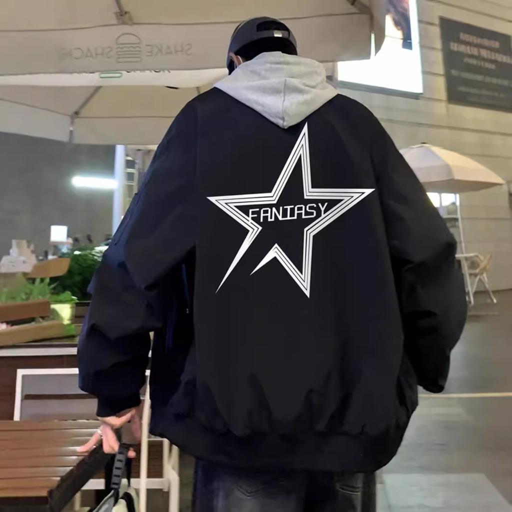 American Functional Baseball Uniform Jacket for Men's Spring, Autumn and Winter New Casual Pilot Jacket High-end Sense