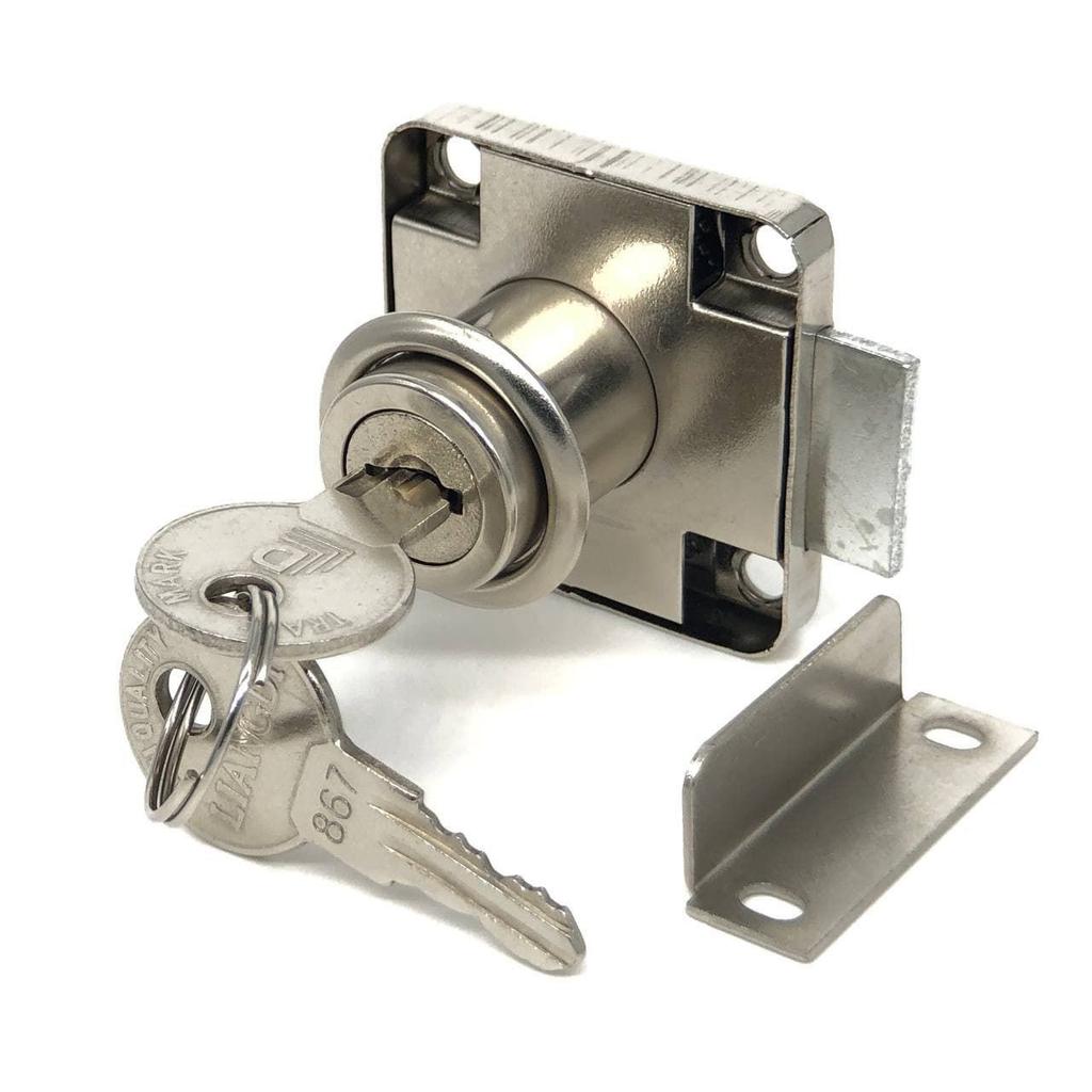 1Set Reusable Furniture Lock Zinc Alloy Display Cabinet Locks for Cabinet Drawer Household Office Lockers Hardware
