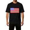 Men's Casual Independence Day T-Shirt Lightweight Breathable Ice Silk Fabric Short Sleeve Crew Neck Printed Sports Tee