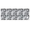 10pcs Grey Marble Texture Tiles Sticker Kitchen Backsplash Oil-proof Bathroom Cupboard Home Decor Self-adhesive Art Wallpaper