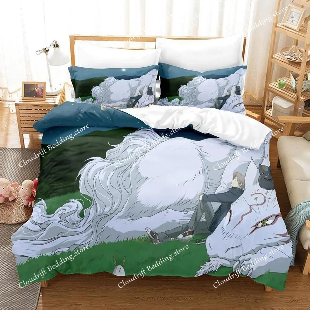 Anime Natsume's Book Of Friends Bedding Set Boys Girls Twin Queen King Size Duvet Cover Pillowcase Bed Boys Adult Home Textile