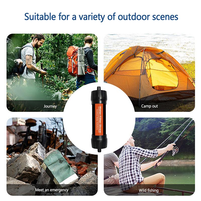 Venkovní Mini Vodní Filtr Brčko Kempingová Purifikace Pro Přežití Nebo Nouzové Zásoby Přenosný Čistič Vody Kempování Turistika