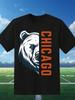 Unisex T-Shirt Football Fan Gift Bear Graphic