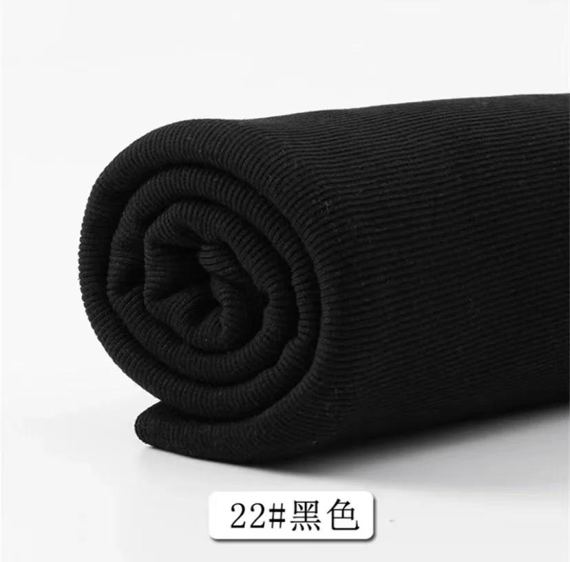 Cotton Stretch Ribbed Knit Fabric, Neckline, Cuffs, Hem, Cinched Elasticated Garment Fabric, Pregnant Woman Belly Support