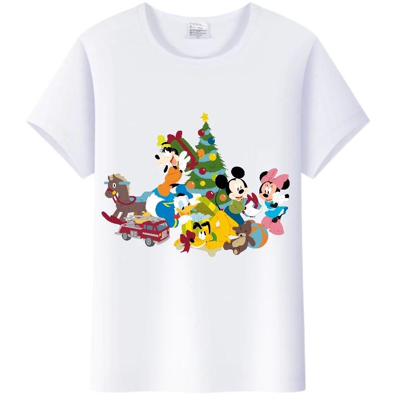 Kawaii Cartoon Mickey Mouse Loose Clothes Summer Blouses T-shirt White Gothic Tees Harajuku Tops Tshirt Unisex