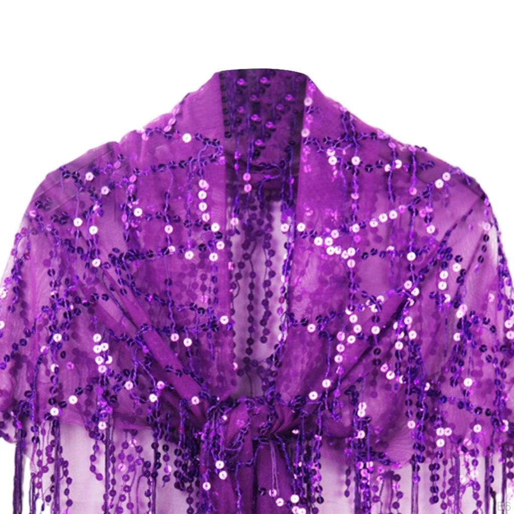 Elegant Women's Sequin Shawl Wrap for Special Occasions