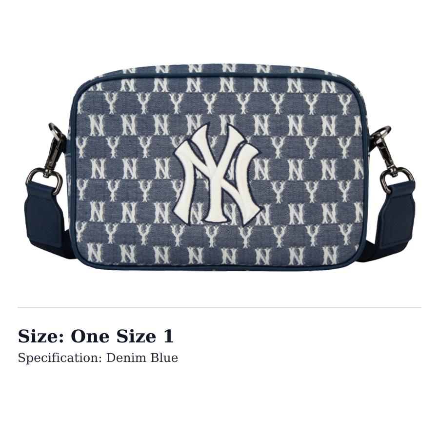 MLB Monogram Collection Crossbody Bags 32BGDC011-50N One Size 1 джинсовый синий