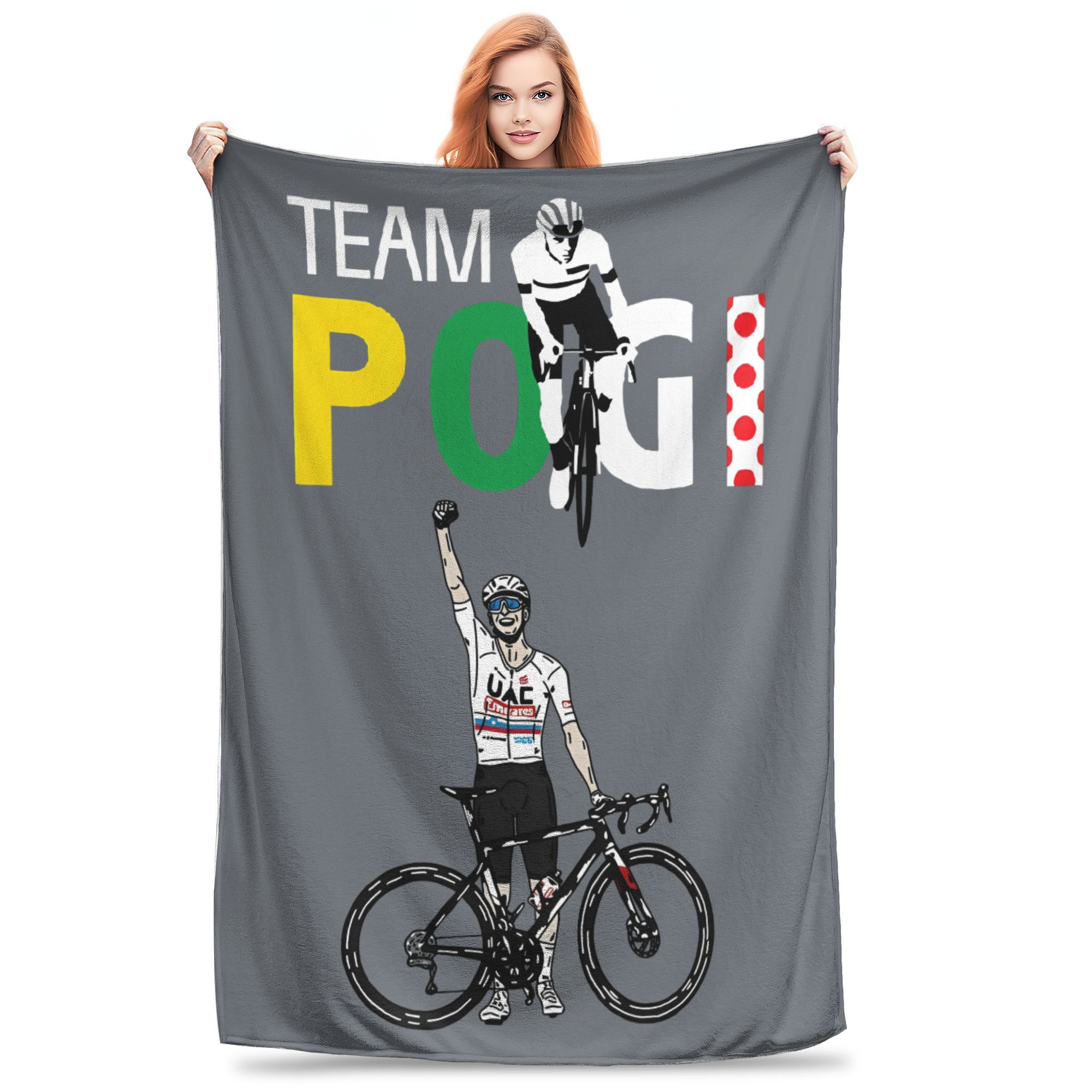 

Tadej Pogacar Merch Blanket Cozy Soft Cycling Biker Throw Blankets for Sofa 50x60 Inches Multiple Sizes Throws And Blankets 75x90cm