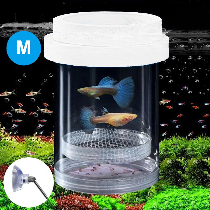 

Advanced Fish Breeding Isolation Box with Suction Cups; Features 270° Flowing Water System; Safeguards Parent & Baby Fish