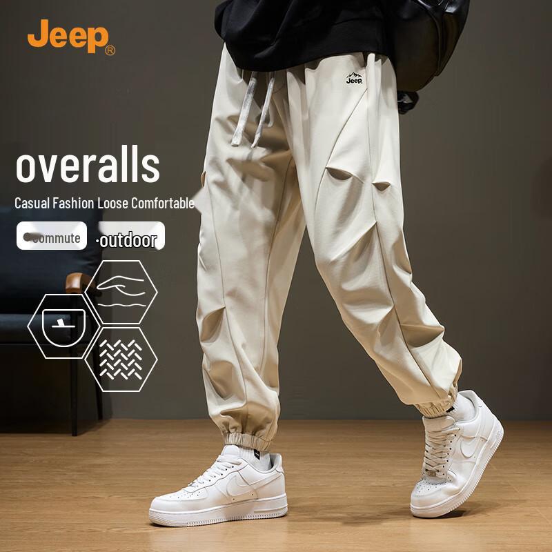 

JEEP Men s Plus Size Loose Fit Cargo Jogger Pants 5XL