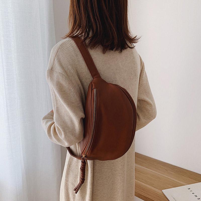 Fashion Women Waist Bag Fanny Pack Large Capacity Crossbody Chest Bags Banana Pack New winter Leather Ladies Belt Bag Waist Pack