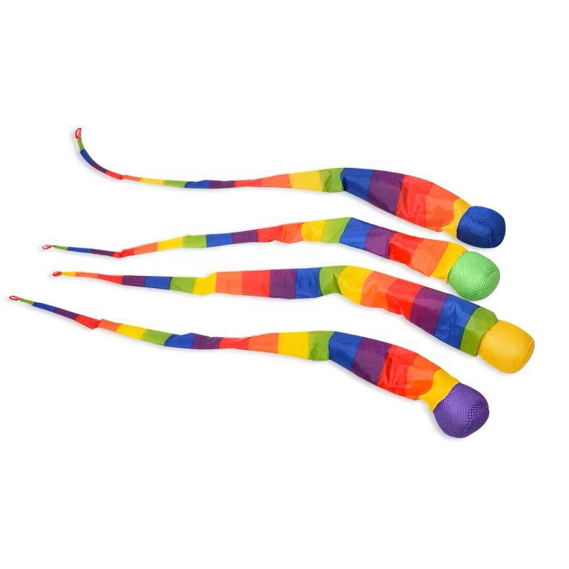 Children's Parent-child Interaction Hand Throwing Ribbon Rainbow Ball Outdoor Toys Sports Meteor Planet Sandbag Sensory Training